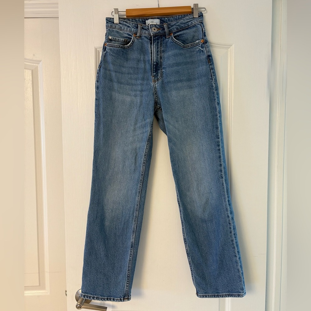 H&M Women's Straight Leg Blue Jeans